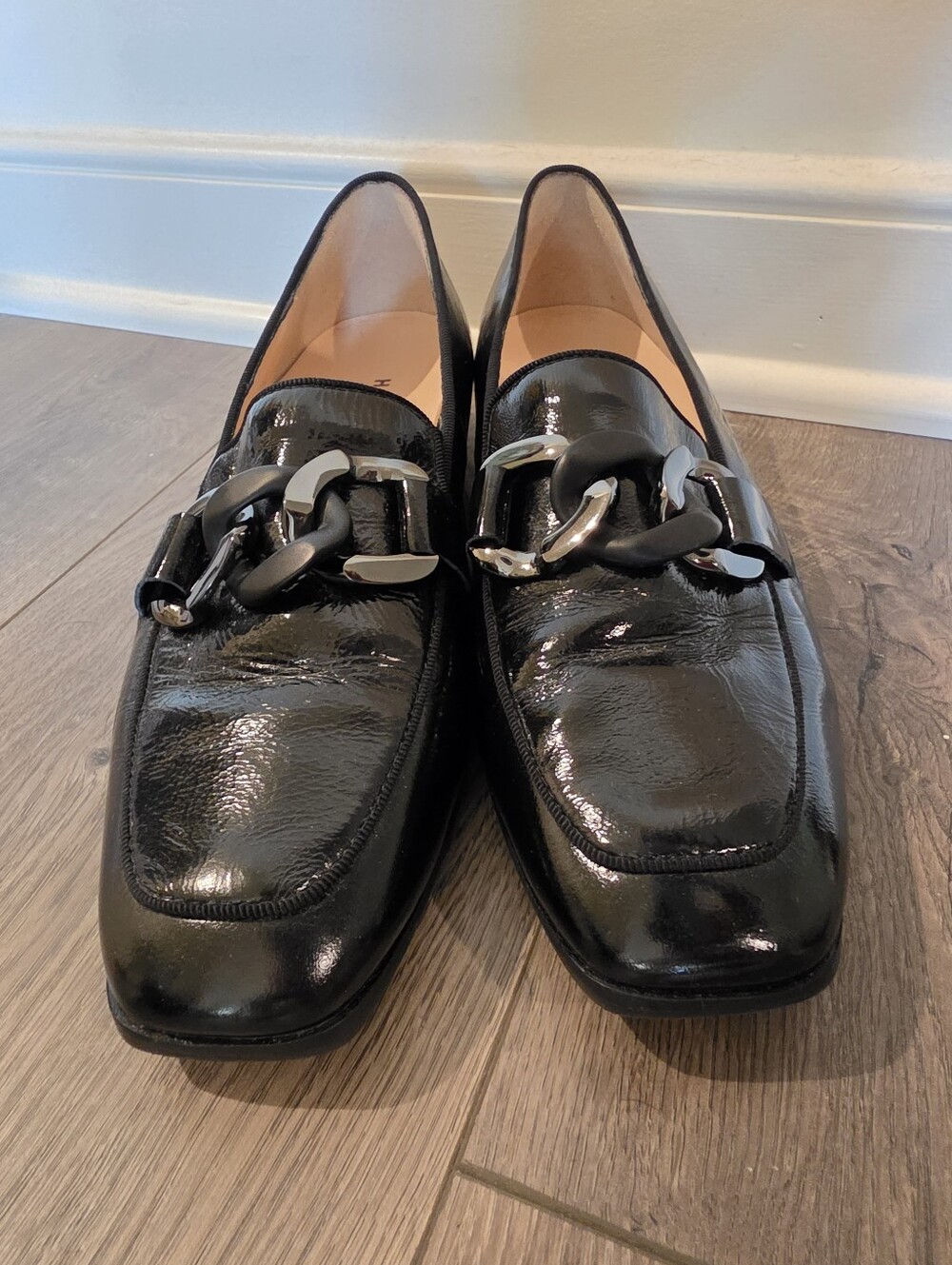Hassia Napoli Black Loafers US 7.5/8 UK Size 5 1/2
